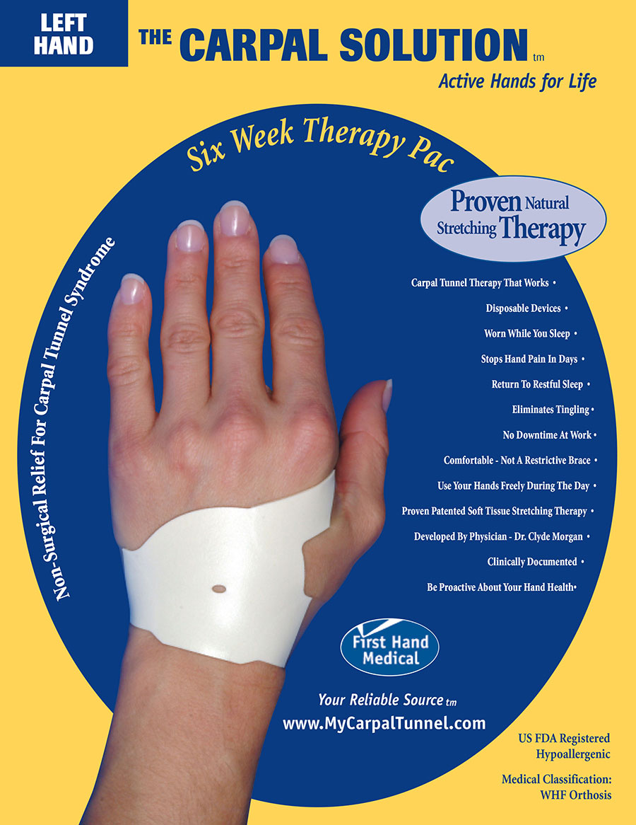 The Carpal Solution is an all natural Carpal Tunnel Therapy that has been used by over 81,000 people in over 30 countries