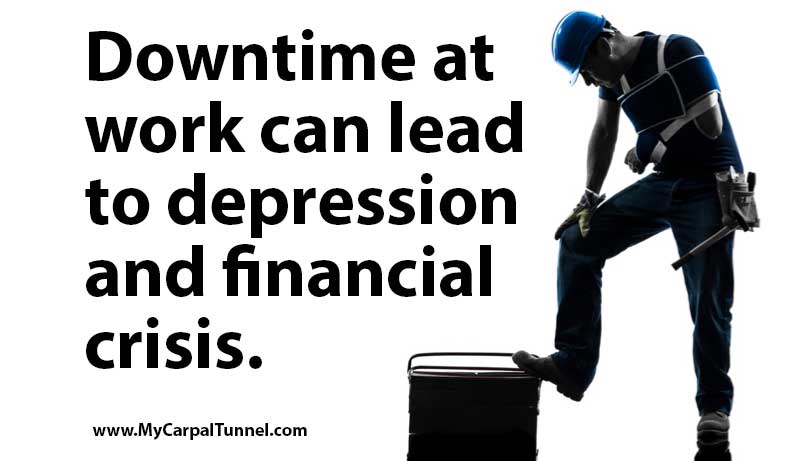 downtime at work can lead to depression and financial crisis 
