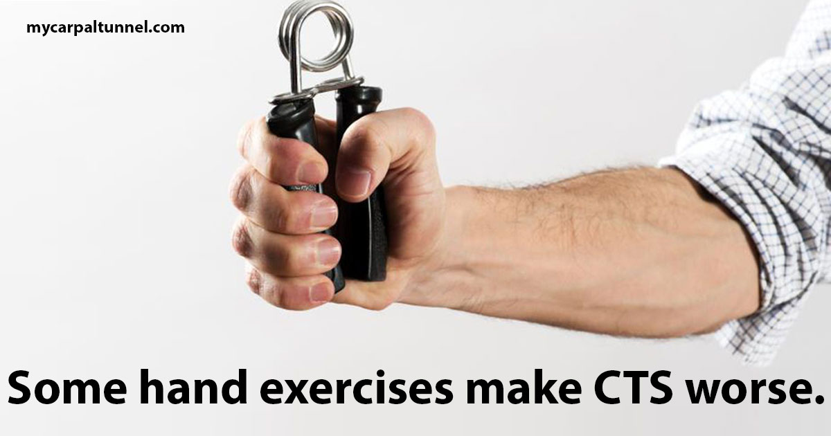 some hand exercises make cts worse