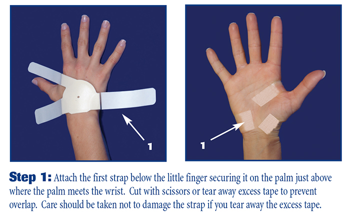 the carpal solution is applied in three easy steps 