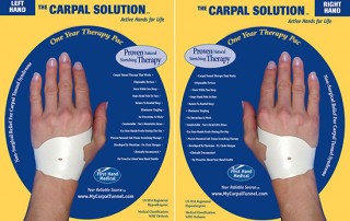 one year pair of the carpal solution hand therapy