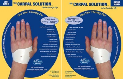 one year pair of the carpal solution hand therapy