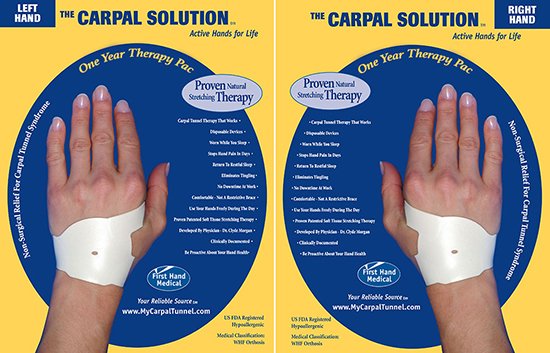 the carpal solution for the right and left hand one year pack