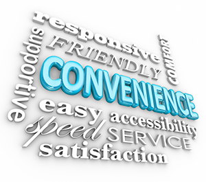 Convenience 3d Word Collage Fast Friendly Service