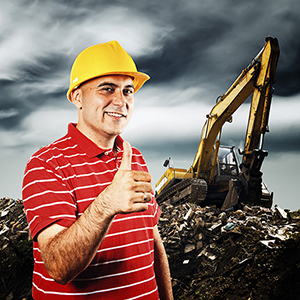 Construction worker and excavator construction workers with Carpal Tunnel