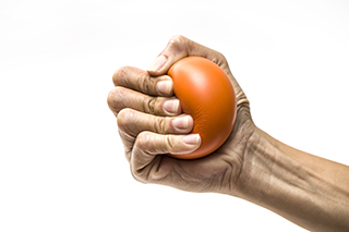 squeezing ball to help with carpal tunnel 