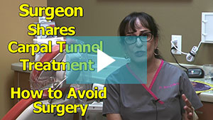 Dr. Moran is a Surgeon in San Clemente, CA who developed Carpal Tunnel Syndrome. For years she tried different Carpal Tunnel Treatments. Twice she schedule surgery and then cancelled it fearing the potential complication and what surgery might do to her Career as a Surgeon. Then she found a Carpal Tunnel Cure. 