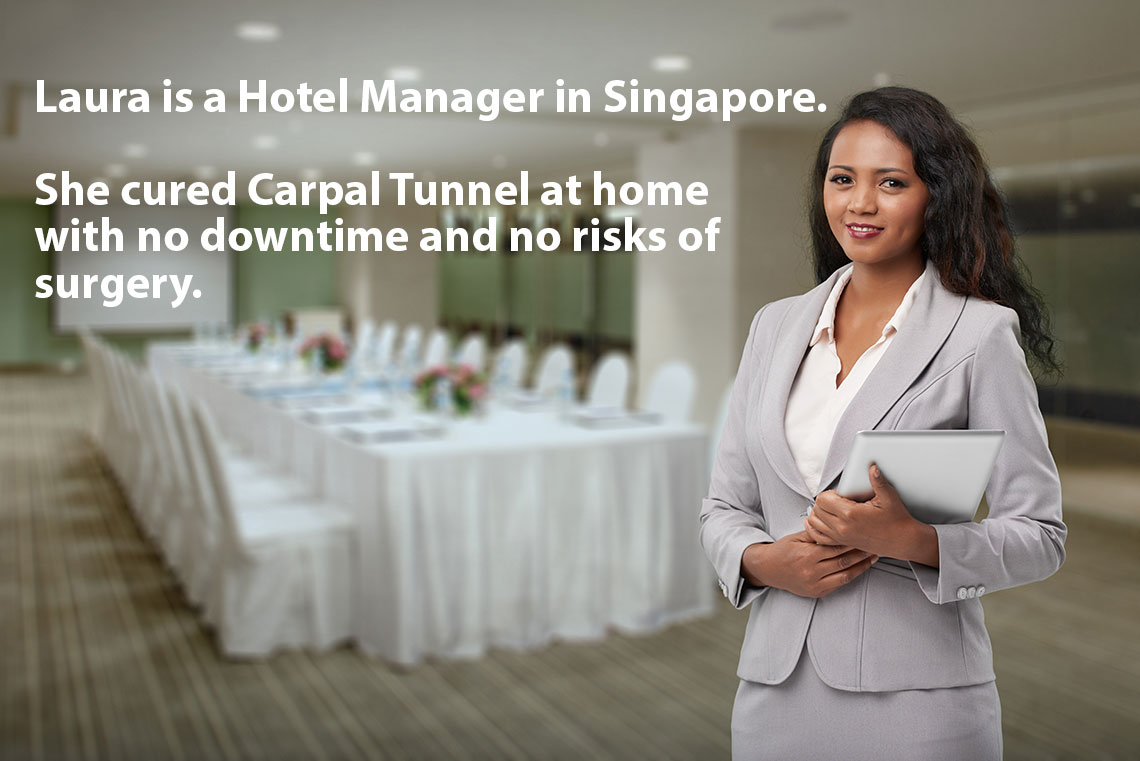 Hotel Manager in Singapore Cures Carpal Tunnel 