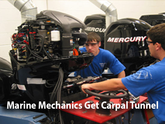 Marine Mechanics Get Carpal Tunnel