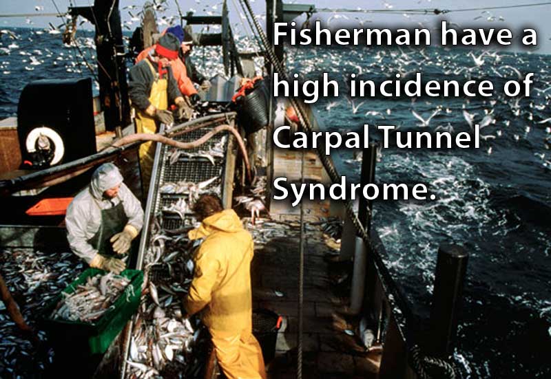 fisherman-often-get-cts Fisherman have a high Incidence of Carpal Tunnel Syndrome.