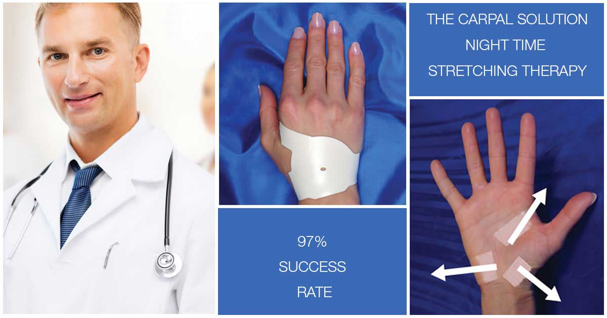 the carpal solution works to help cure your carpal tunnel and enhance blood circulation 