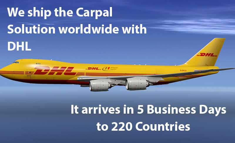 we ship the carpal solution worldwide