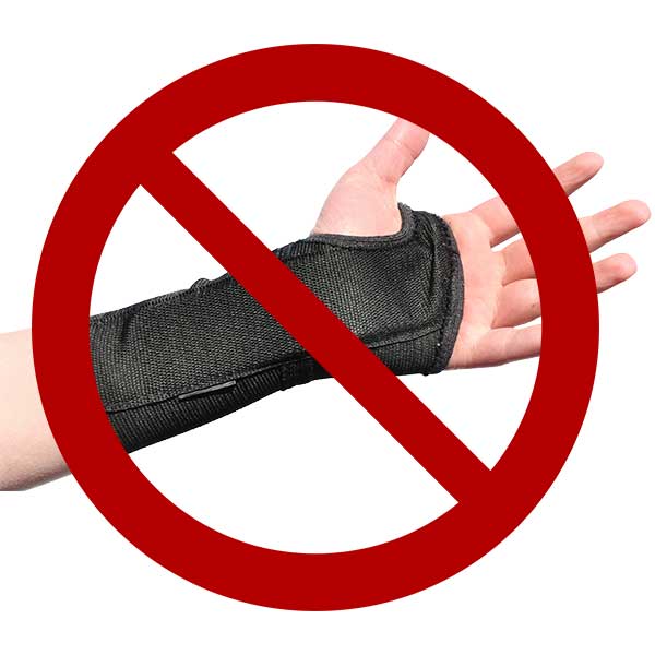 The Carpal Solution Is not a stiff restrictive wrist brace