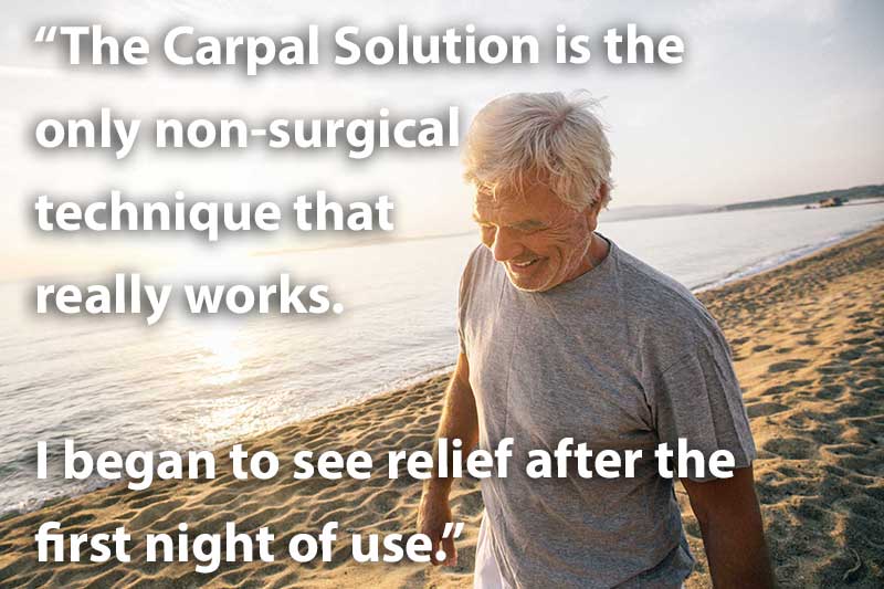 The Carpal Solution is the only non surgical technique that really works well