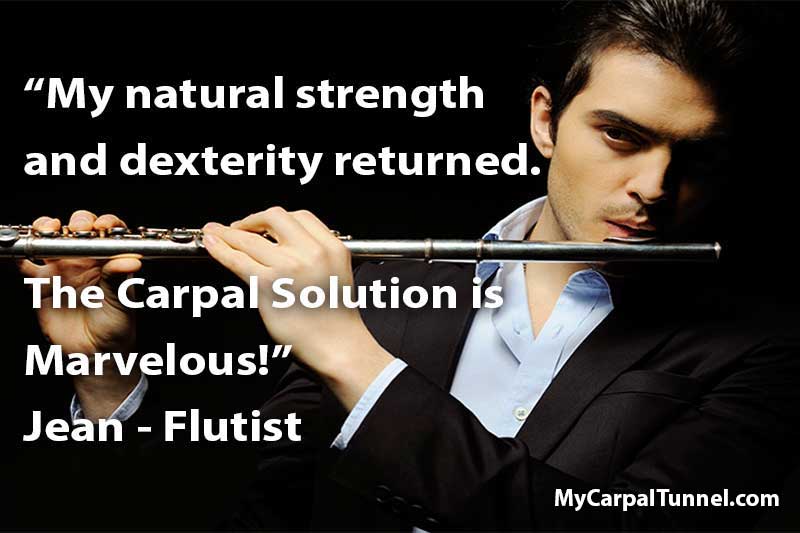 flutist cures carpal tunnel 