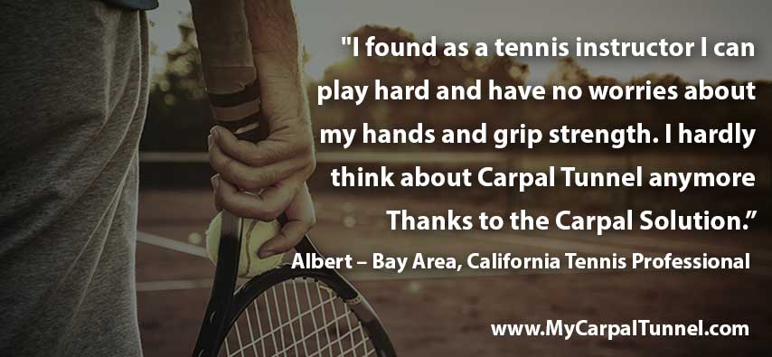 Tennis and Carpal Tunnel Syndrome Discover Treatment without Surgery