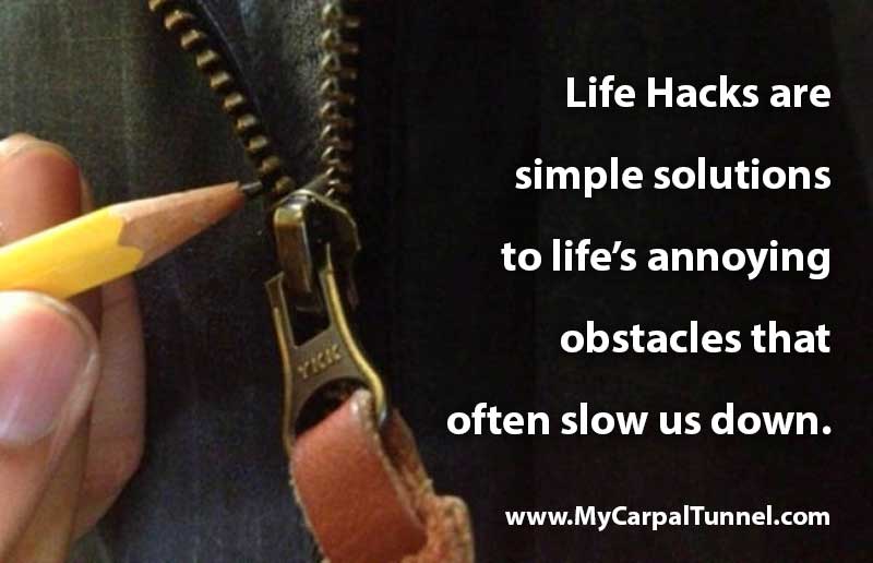 Life Hacks are simple solutions to lifes annoying obstacles that often slow us down