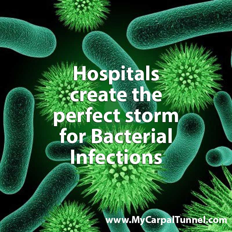 hospitals-and-bacterial-infections What is the risk of infection with Carpal Tunnel Surgery