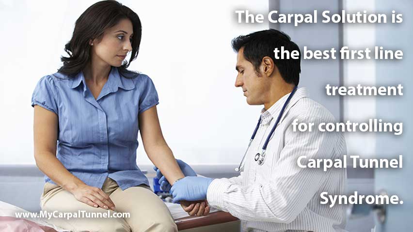 The Carpal Solution is the best first line treatment for controlling carpal Tunnel Syndrome