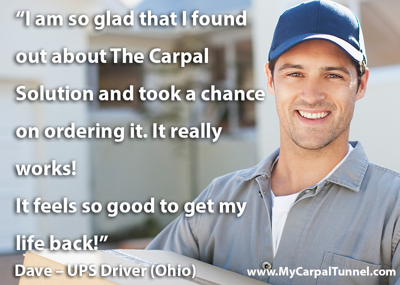 ups-driver-cures-carpal-tunnel-pain ups driver cures carpal tunnel and says it is great to get his life back