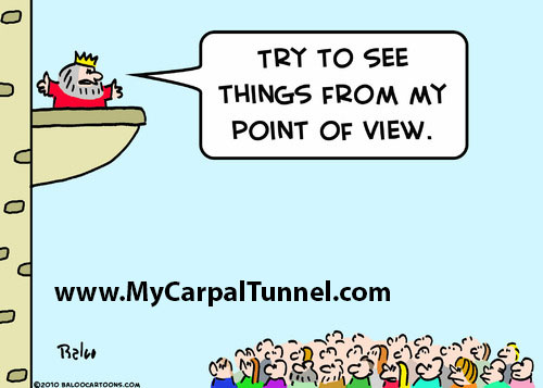 Doctor-point-of-view-vs-Patients-point-of-view Surgeons look at carpal tunnel surgery from a completely different perspective than the patient