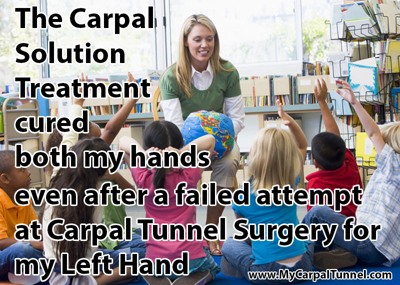 The Carpal Solution Treatment cured both my hands 