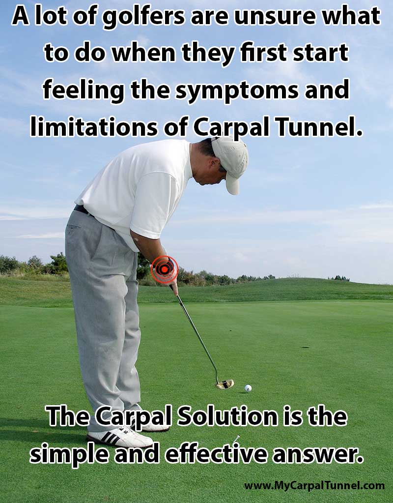 a solution to carpal tunnel pain and golf