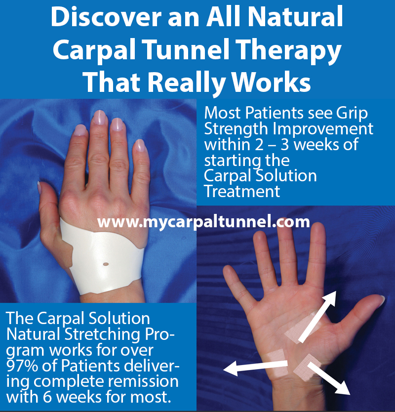 discover an all natural carpal tunnel therapy that really works