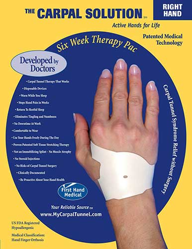 the-carpal-solution-right-hand 1- Decide which hand you want to treat, Right Hand or Left Hand, or both hands at the same time