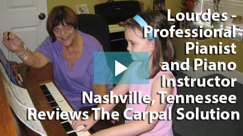 professional pianist and piano instructor reviews the carpal solution