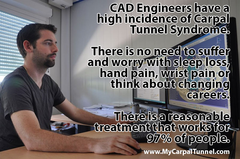 CAD Engineers have a high incidence of Carpal Tunnel Syndrome.