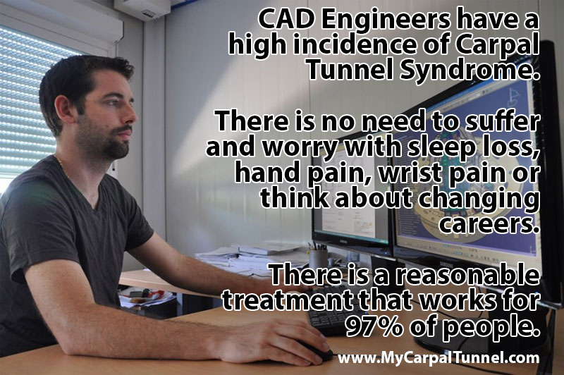 Computer-Aided-Designer-high-incidence-Carpal-Tunnel CAD Engineers have a high incidence of Carpal Tunnel Syndrome.