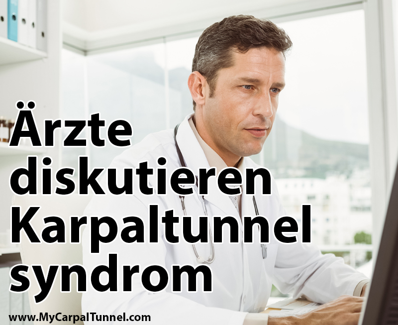 Arzte diskutieren Karpaltunnelsyndrom