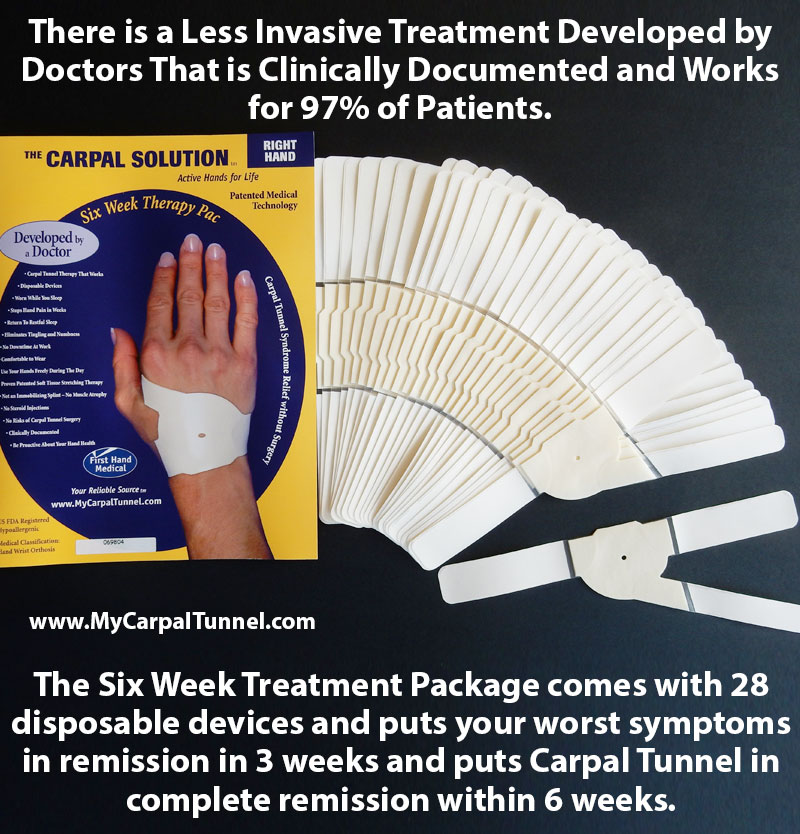 less-invasive-treatment-for-carpal-tunnel There is a Less Invasive Treatment Developed by Doctors That is Clinically Documented and Works for 97% of Patients.
