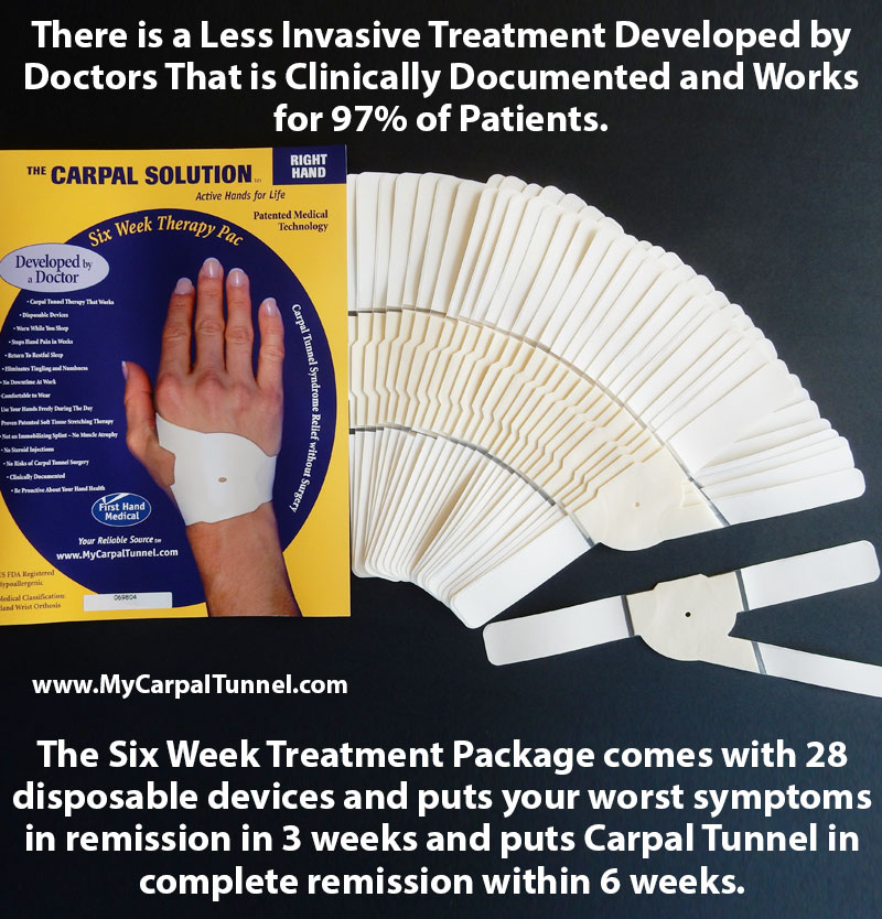 There is a Less Invasive Treatment For Carpal Tunnel Symptoms Developed by Doctors That is Clinically Documented and Works for 97% of Patients.