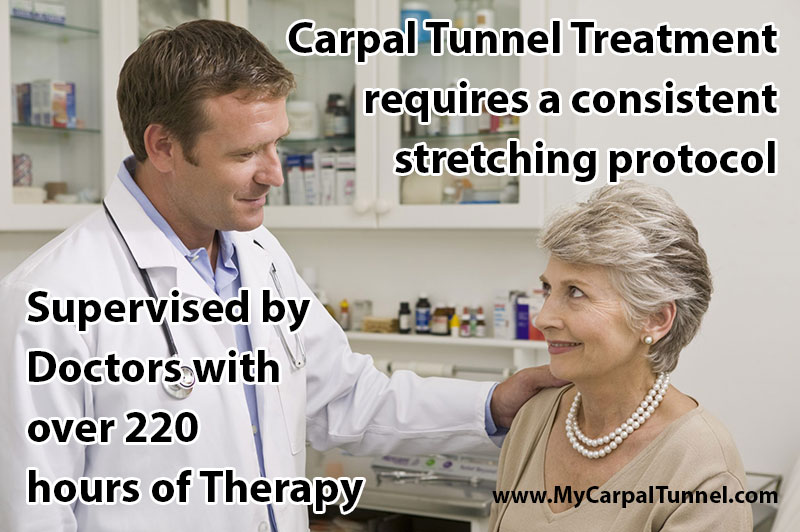 Carpal Tunnel Treatment  requires a consistent stretching protocol 