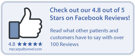 The Carpal Solution has a 4.8 out of 5 Stars rating on Facebook Reviews