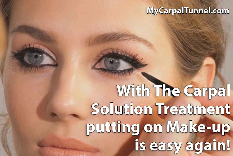 With The Carpal Solution Treatment putting on Make-up is easy again