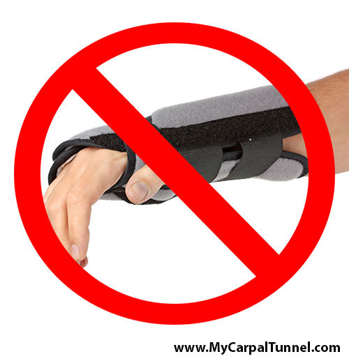 wrist splints for carpal tunnel can make pain worse