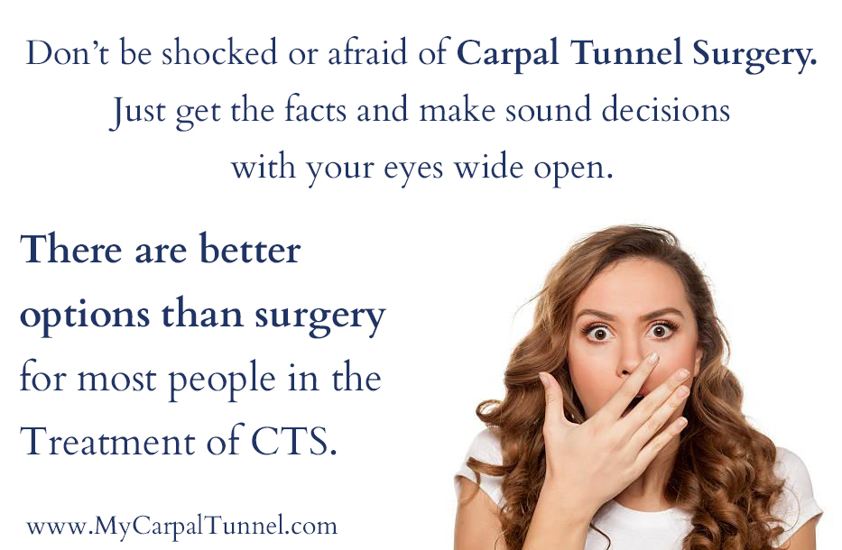 there are better treatment options for carpal tunnel than surgery