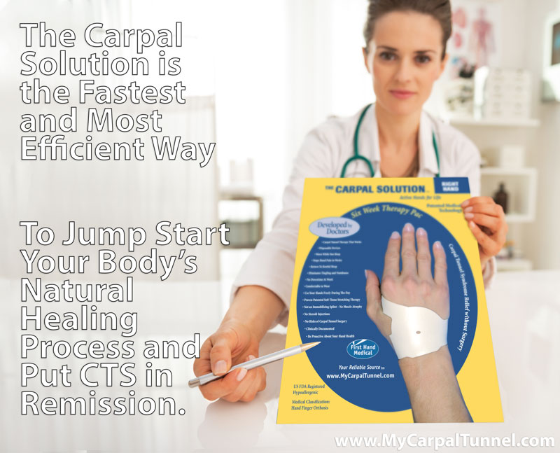 the carpal solution is the fastest and most efficient way to begin to cure carpal tunnel pain