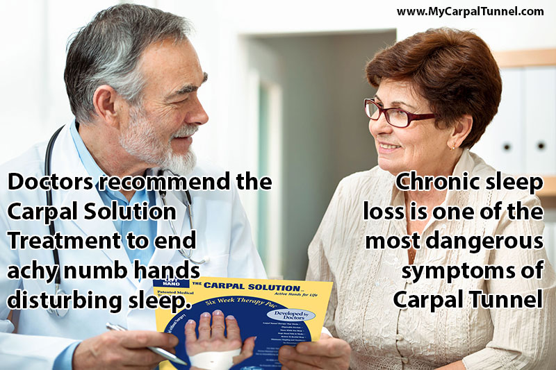 doctors-suggest-the-carpal-solution-as-treatment Doctors recommend the Carpal Solution Treatment to end achy numb hands disturbing sleep