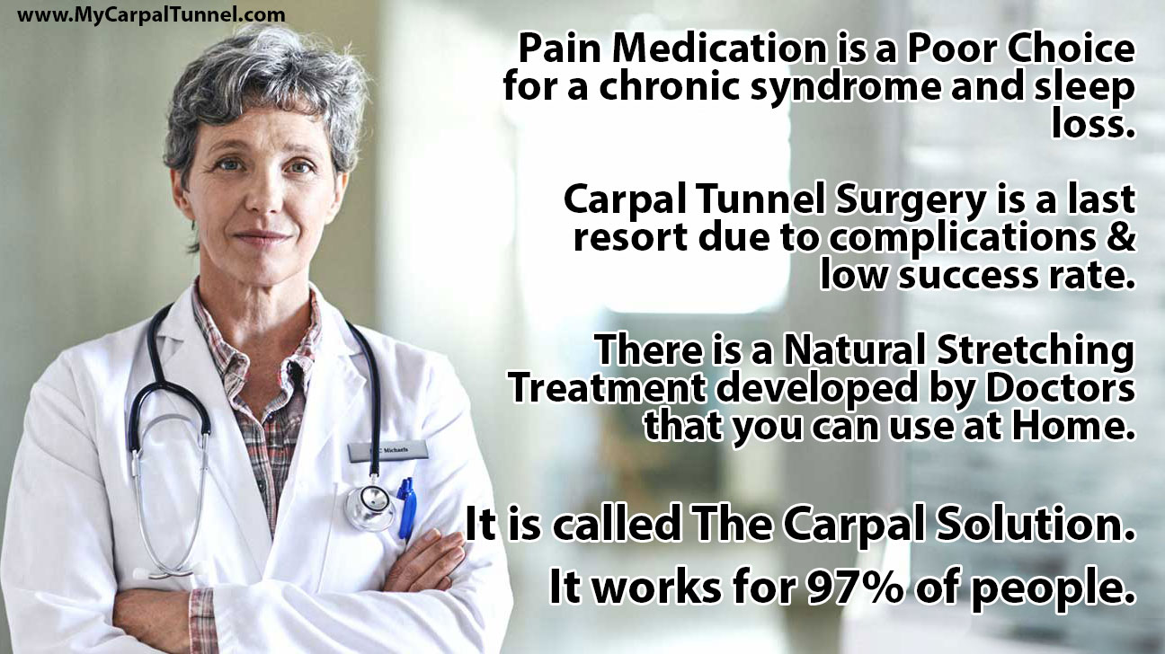 Pain Medication is a Poor Choice for a chronic syndrome and sleep loss