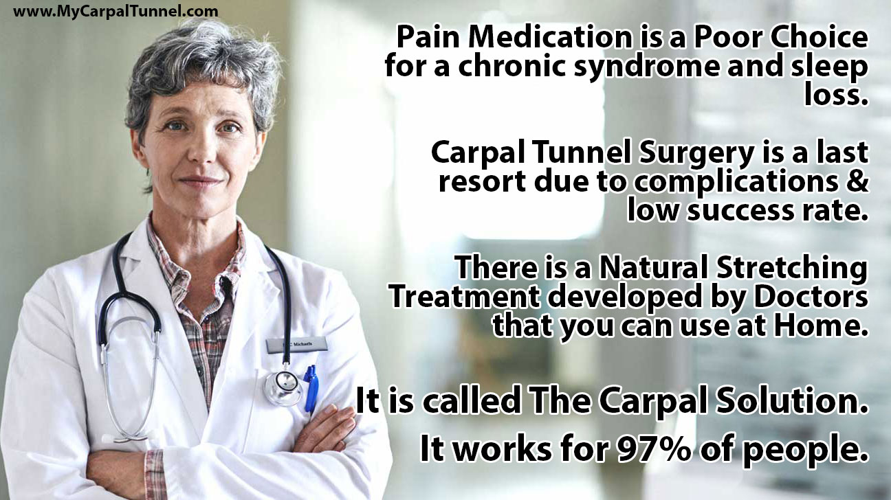 paid-medication-and-carpal-tunnel Pain Medication is a Poor Choice for a chronic syndrome and sleep loss