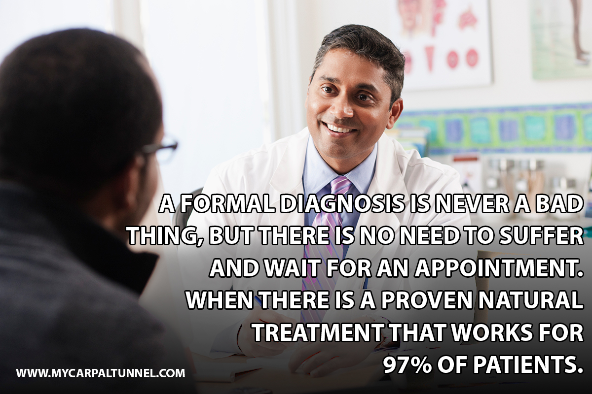 A Formal Diagnosis is never a bad thing, but there is no need to suffer and wait for an appointment
