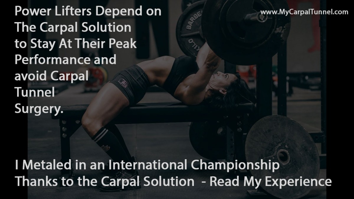 Power Lifting Champion Cures Carpal Tunnel without Surgery The Carpal