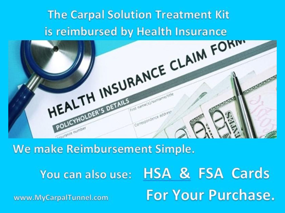 The Carpal Solution treatment is reimbursed by health insurance.
