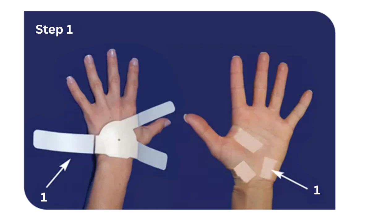 How to Apply The Carpal Solution Treatment 7 Left Hand Instructions Step 1