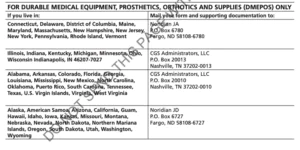 Medicare Reimbursement for the Carpal Solution is easy when you follow the above steps. 4 Medicare Addresses for Claim Forms for DME Health Insurance Reimbursment for the Carpal Solution