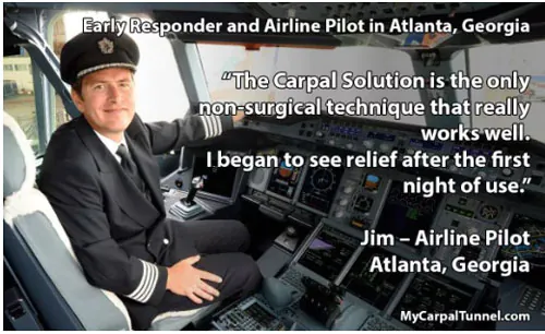 When can I expect relief from Carpal Tunnel Symptoms? 5 airline pilot cures carpal tunnel